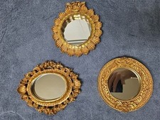 Conjunto de 3 espelhos de parede miniatura francês country inglês casa de campo Hollywood glam comprar usado Conjunto de 3 espelhos de parede miniatura francês country inglês casa de campo Hollywood glam comprar usado  Enviando para Brazil