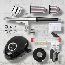 Kit de aerógrafo Gyfent com compressor de ar, kit de escova de ar portátil 36PSI com 3 rápido, usado comprar usado  Enviando para Brazil