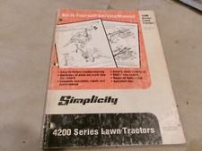 Simplicity service manual for sale  Jasper