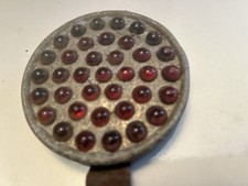 Cabochão automotivo antigo da década de 1920 refletor celeiro de vidro vermelho encontrar intocado comprar usado  Enviando para Brazil