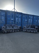 Crush velvet seater for sale  OLDHAM
