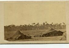 Usado, Tendas CDV vintage fotografia paisagem orientalista no deserto c.1870 comprar usado  Enviando para Brazil