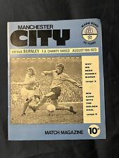Charity shield programme for sale  SCUNTHORPE