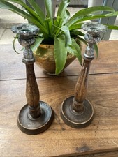Turned oak pewter for sale  MILTON KEYNES