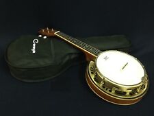 Usado, Caraya tamanho concerto, ukulele banjo ressonador bordo chama, banjolele + bolsa SBJUK-118 comprar usado  Enviando para Brazil