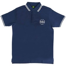 Camisa polo masculina pequena azul marinho logotipo bateria Beatles (importação), usado comprar usado  Enviando para Brazil