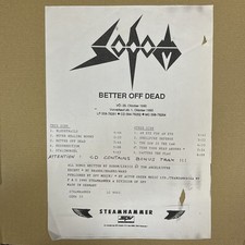 Usado, SODOM-BETTER OFF DEAD-OG GERMAN STEAMHAMMER LP-SPV 00876261-RARE TEST PRESSING!! comprar usado  Enviando para Brazil
