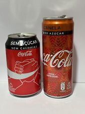 Coca Cola COKE Sem Acucar + Canela 330ml LATAS lote de 2 de Portugal 2019, usado comprar usado  Enviando para Brazil