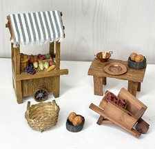 Suporte de carroça Fontanini 5” vila presépio produzir vegetais Roman Inc 1997 comprar usado  Enviando para Brazil