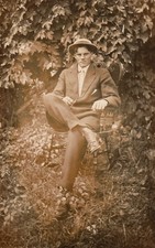 Rppc man seated for sale  Hayward