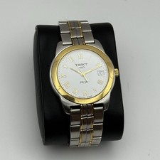 Relógio de quartzo masculino vintage funcional 36 mm Tissue PR50 J376/476K data dois tons, usado comprar usado  Enviando para Brazil