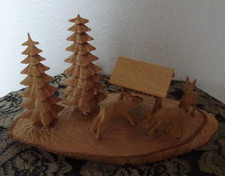 Erzgebirge futterkrippe rehe gebraucht kaufen  Ochsenhausen