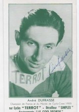 Cyclisme autographe andre d'occasion  France