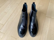 Stiefelette schwarz lack gebraucht kaufen  Bermatingen