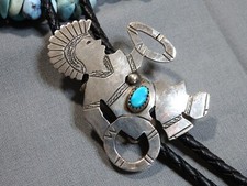 NAVAJO Bitsui BELA ADORMECIDA TURQUESA PRATA ESTERLINA 2,25" DANÇA ÁGUIA Bolo comprar usado  Enviando para Brazil