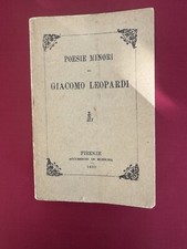 Libro giacomo leopardi usato  Pordenone