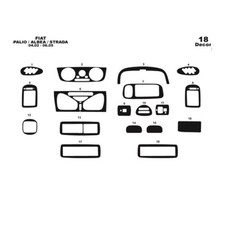 Fiat Palio Albea Strada 2002-2005 18 peças ajuste painel interior acabamento capa kit madeira, usado comprar usado  Enviando para Brazil