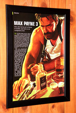 Max Payne 3 PS3 Xbox 360 Antigo Raro Promo Pequeno Pôster/Página de Anúncio Emoldurada comprar usado  Enviando para Brazil