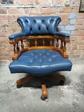 Vintage blue leather for sale  HEXHAM