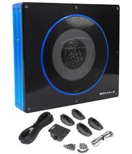 Usado, Subwoofer automotivo Rockville RW8CA 8" 600 watts perfil baixo sob o assento ativo alimentado comprar usado  Enviando para Brazil