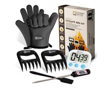 Kit de churrasco Culinary Natives Ultimate - Luvas, garras de carne, temporizador, escova e termômetro comprar usado  Enviando para Brazil