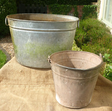 Galvanised metal bath for sale  BRIDGNORTH