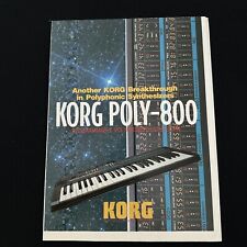 Pôster sintetizador KORG POLY 800 1984 CHUCK LEAVELL comprar usado  Enviando para Brazil