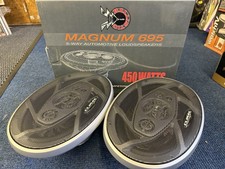 Alto-falantes de carro 6x9 5 vias 450W balístico Magnum 695 6” x 9” cromado competição, usado comprar usado  Enviando para Brazil