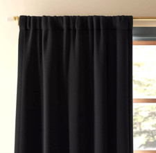 1 par de painéis de cortina de janela de henna blackout 50x63 - Preto - Limiar comprar usado  Enviando para Brazil