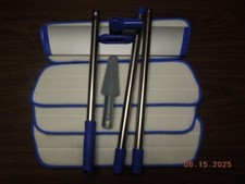 Esfregão profissional de microfibra 18" sistema de limpeza de piso, esfregão plano com aço inoxidável comprar usado  Enviando para Brazil