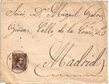 Capa Espanha 1897 da Loja? (Granada) para Madri (1463) comprar usado  Enviando para Brazil