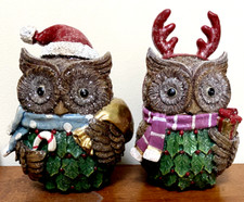 Christmas owls glittery for sale  SHREWSBURY