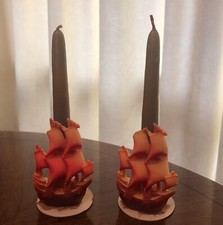 Vintage Gurley Mastro Navio Velas Mayflower Ação de Graças 8” Par Sem Iluminação EC 1950s comprar usado  Enviando para Brazil