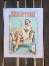 Insegna metallo martini usato  Settingiano