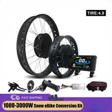 Kit de conversão 48V 72V 1000W-3000W bicicleta neve gordura bicicleta elétrica cubo roda traseira motor comprar usado  Enviando para Brazil