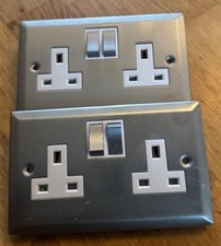 Brushed chrome double for sale  HORNCHURCH