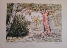 Carlo levi litografia usato  Roma
