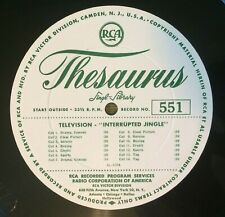 RCA Thesaurus LP Radio Jingles TV Boxing Drama Comedy Plaster Cement Roof VG+ comprar usado  Enviando para Brazil