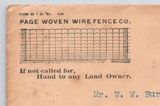 1897 page woven for sale  Moneta