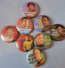Star trek badges for sale  CANTERBURY