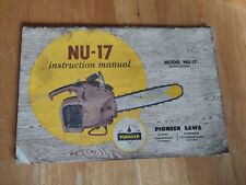 Pioneer saws instruction for sale  Ireland