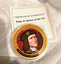 Richard 111 goldplated for sale  DOVER