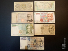 Lotto15 n.7 banconote usato  Trambileno