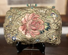 Usado, BOLSA DE EMBREAGEM VINTAGE FRANCESA bordada à mão motivo asiático chinoiserie era Art Deco comprar usado  Enviando para Brazil