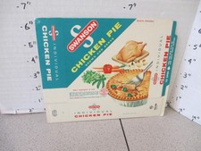 Torta de frango SWANSON década de 1950 caixa de comida congelada pacote de amostra não usado TV jantar comprar usado  Enviando para Brazil