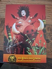 Autogrammkarte pumbaa musical gebraucht kaufen  Heiden