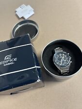 Relógio de pulso masculino Casio Edifice aço inoxidável cronógrafo azul EFR 570DB-1BVCR comprar usado  Enviando para Brazil
