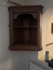 oak corner shelf for sale  NELSON