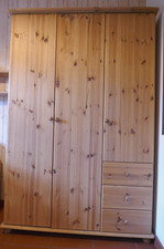 Kleiderschrank massivholz gebr gebraucht kaufen  Ludwigslust