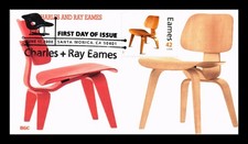 CADEIRA DE MADEIRA COMPENSADA MOLDADA CHARLES AND RAY EAMES CAPA DOS EUA FDC ALL OVER BGC, usado comprar usado  Enviando para Brazil